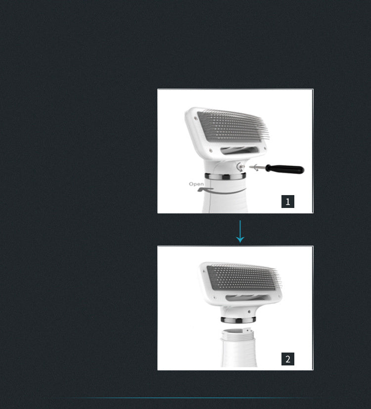 Pet Brush Hair Dryer – All-in-One Grooming Tool for Dogs & Cats