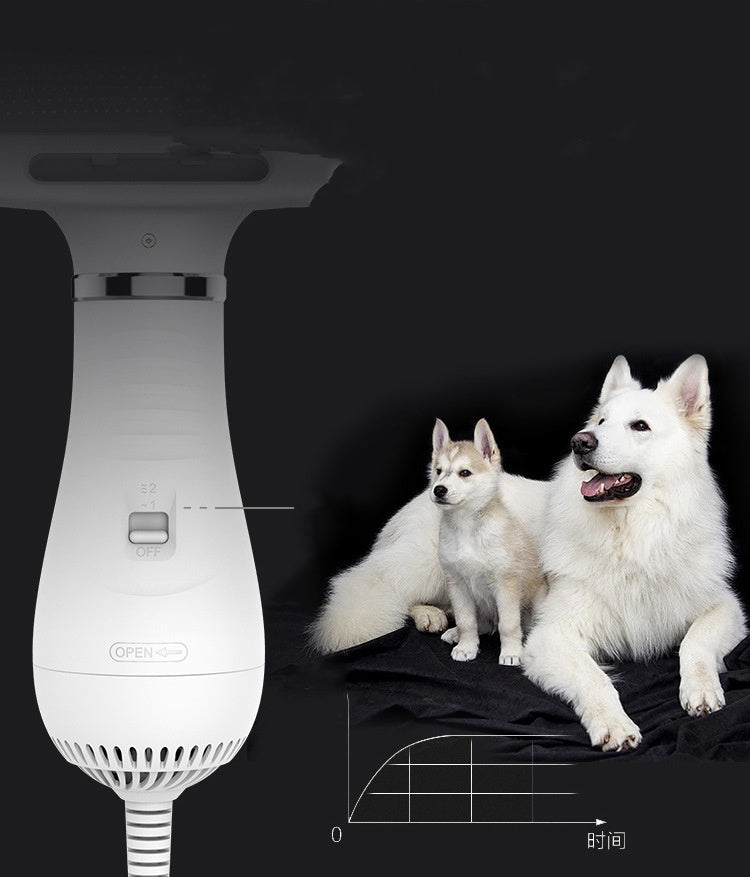 Pet Brush Hair Dryer – All-in-One Grooming Tool for Dogs & Cats