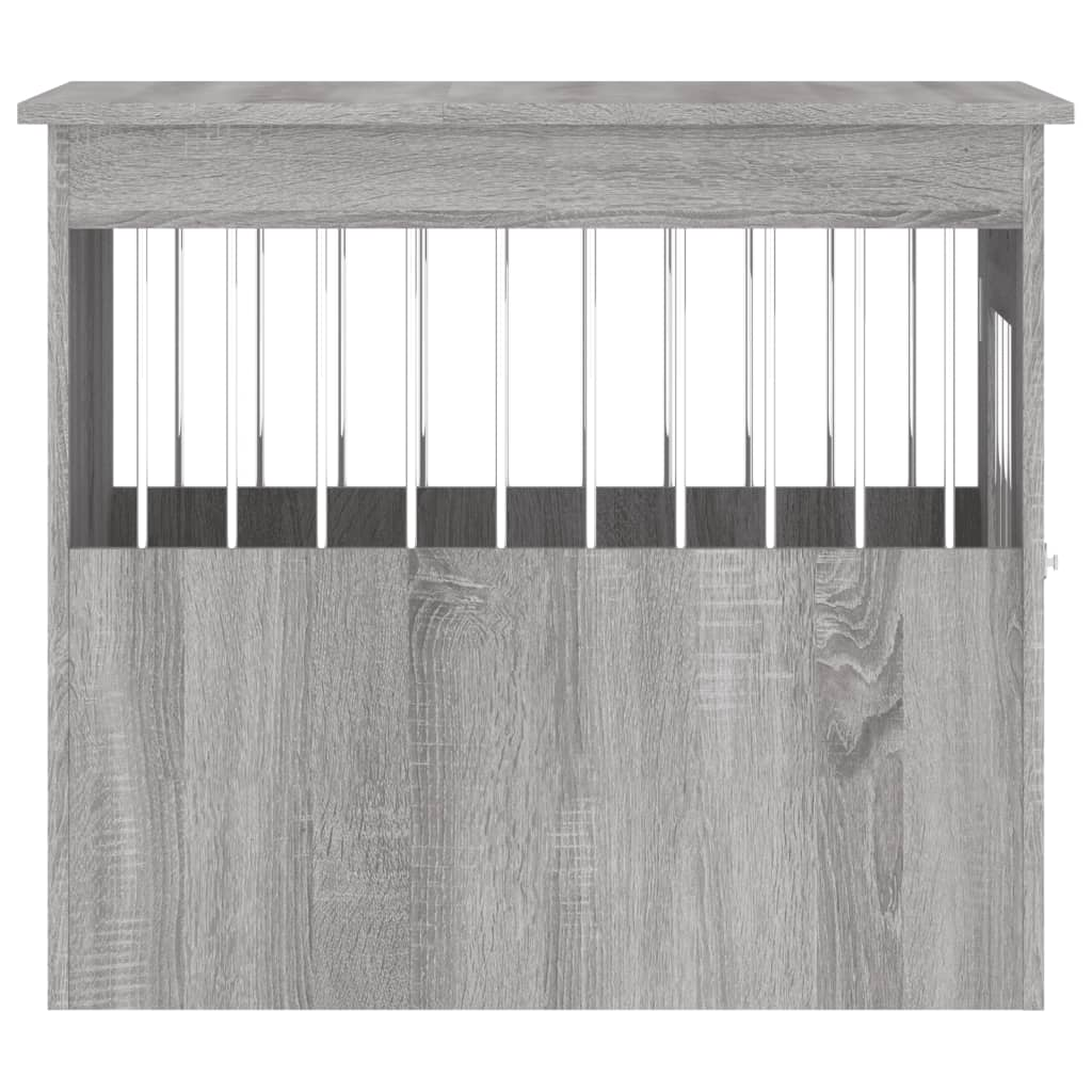 vidaXL Dog Crate Furniture Grey Sonoma