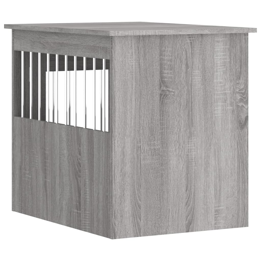 vidaXL Dog Crate Furniture Grey Sonoma