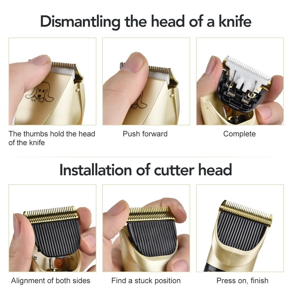 Dog Hair Trimmer Set – Professional Pet Electric Clipper with Rechargeable Battery