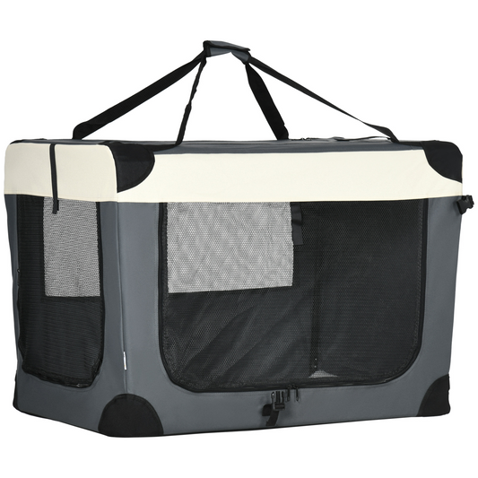 PawHut Foldable Pet Carrier Cat Bag, Portable Carrier & Pet Travel Bag