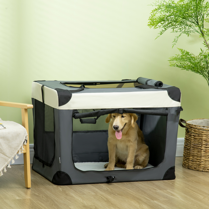 PawHut Foldable Pet Carrier Cat Bag, Portable Carrier & Pet Travel Bag
