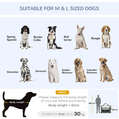 PawHut Foldable Pet Carrier Cat Bag, Portable Carrier & Pet Travel Bag