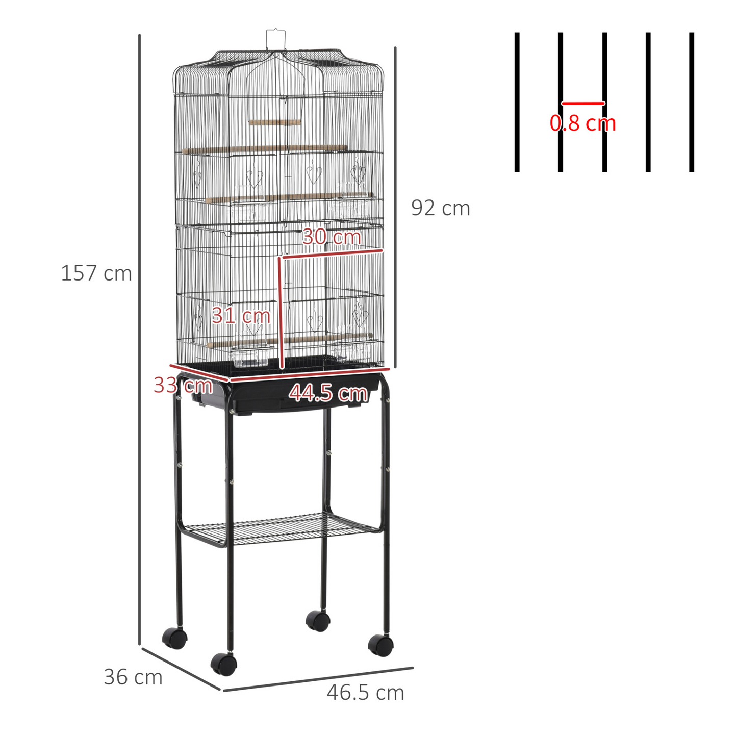 PawHut Bird Cage Cages