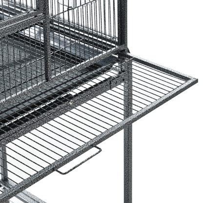 PawHut Bird Cage Canary Cages for Parakeet with Detachable Rolling Stand