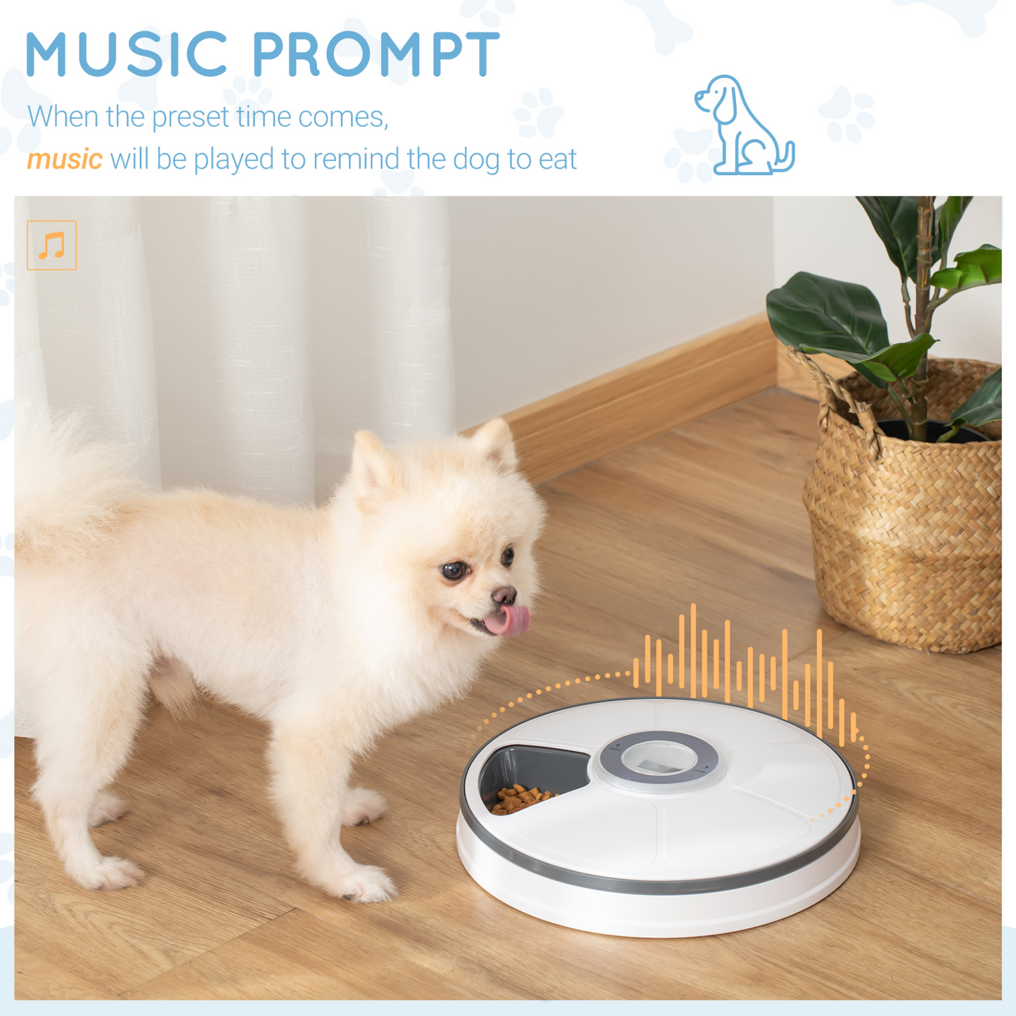 PawHut Automatic Pet Dog Cat Feeder Meal Food Dispenser