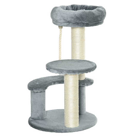 PawHut Cat Tree for Indoor Cats Kitty Scratcher Kitten Activity Centre & Scratching Post