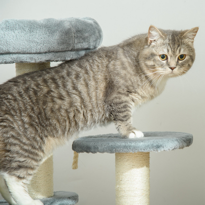 PawHut Cat Tree for Indoor Cats Kitty Scratcher Kitten Activity Centre & Scratching Post