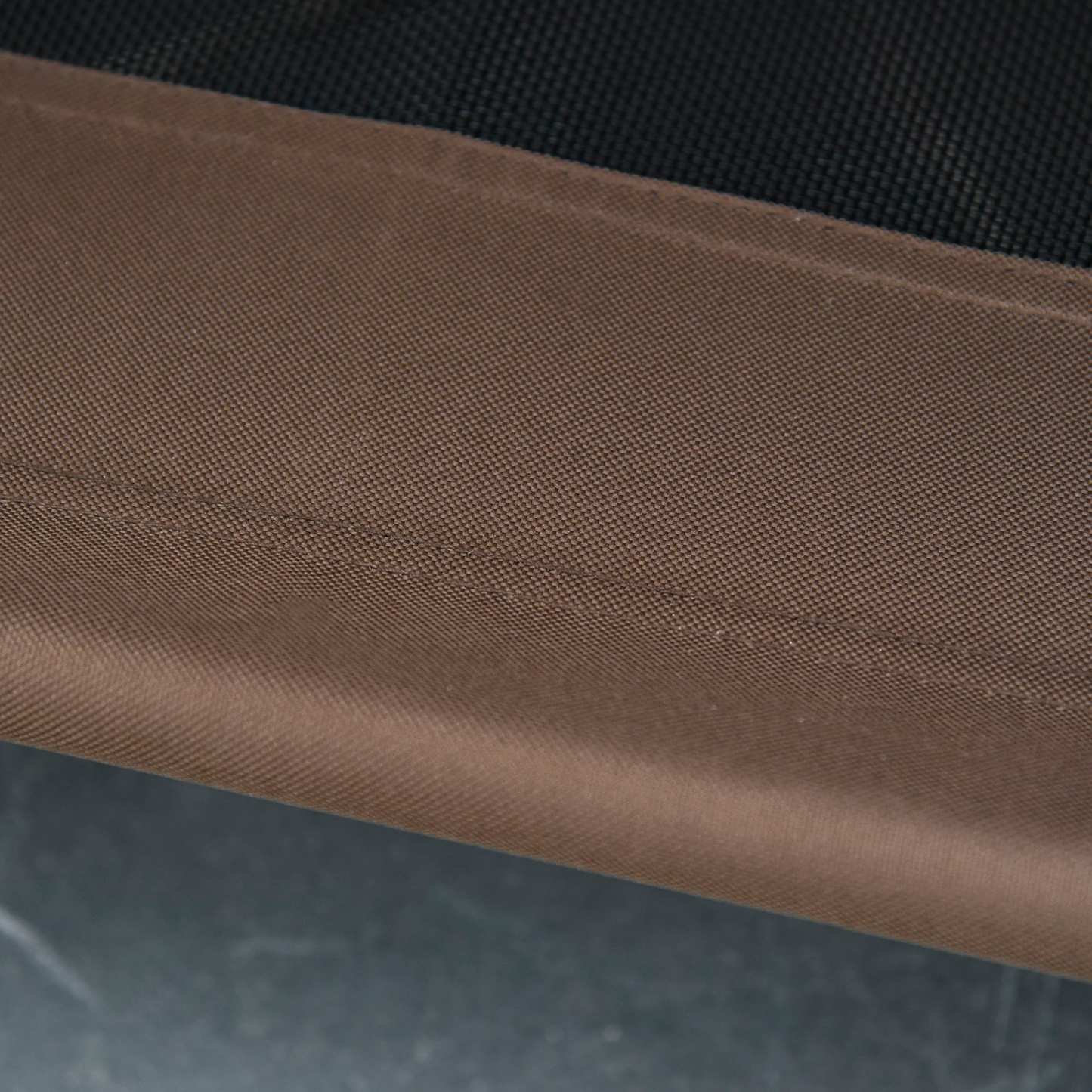 PawHut Raised Dog Bed Waterproof Elevated Pet Cot with Breathable Mesh UV Protection Canopy Coffee, for Small Dogs, 76 x 61 x 73cm