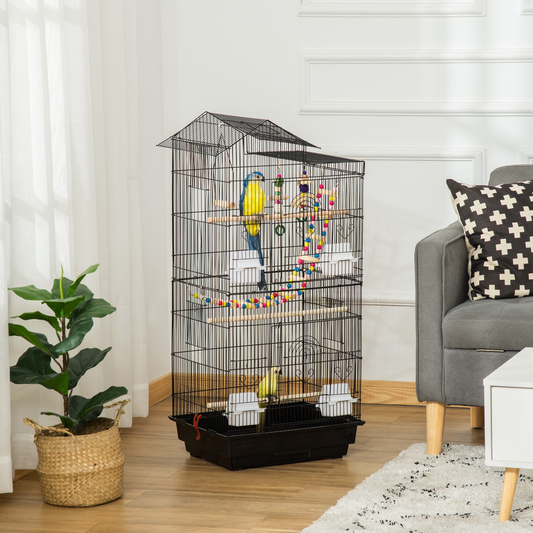 PawHut Cage with Toy & Tray