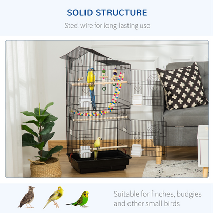PawHut Cage with Toy & Tray