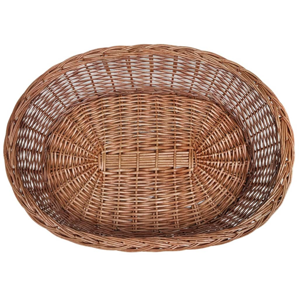 vidaXL Willow Dog Basket/Pet Bed Natural 90 cm