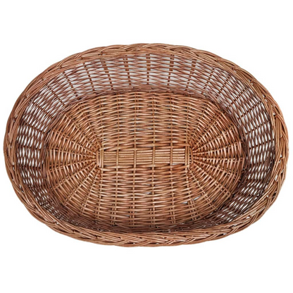 vidaXL Willow Dog Basket/Pet Bed Natural 90 cm