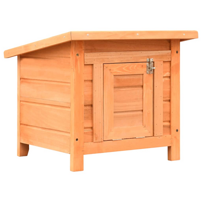 vidaXL Cat House Solid Pine & Fir Wood 50x46x43.5 cm