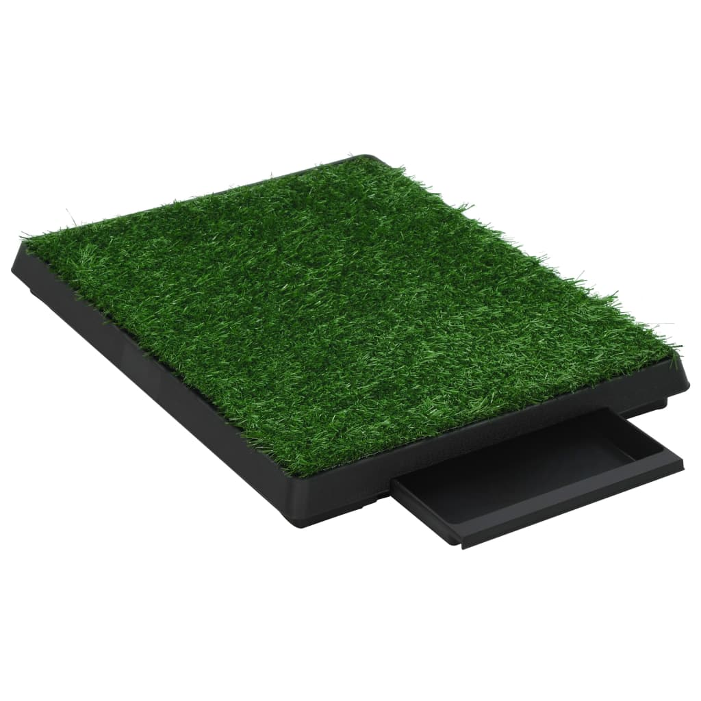 Pet Toilet with Tray & Faux Turf Green