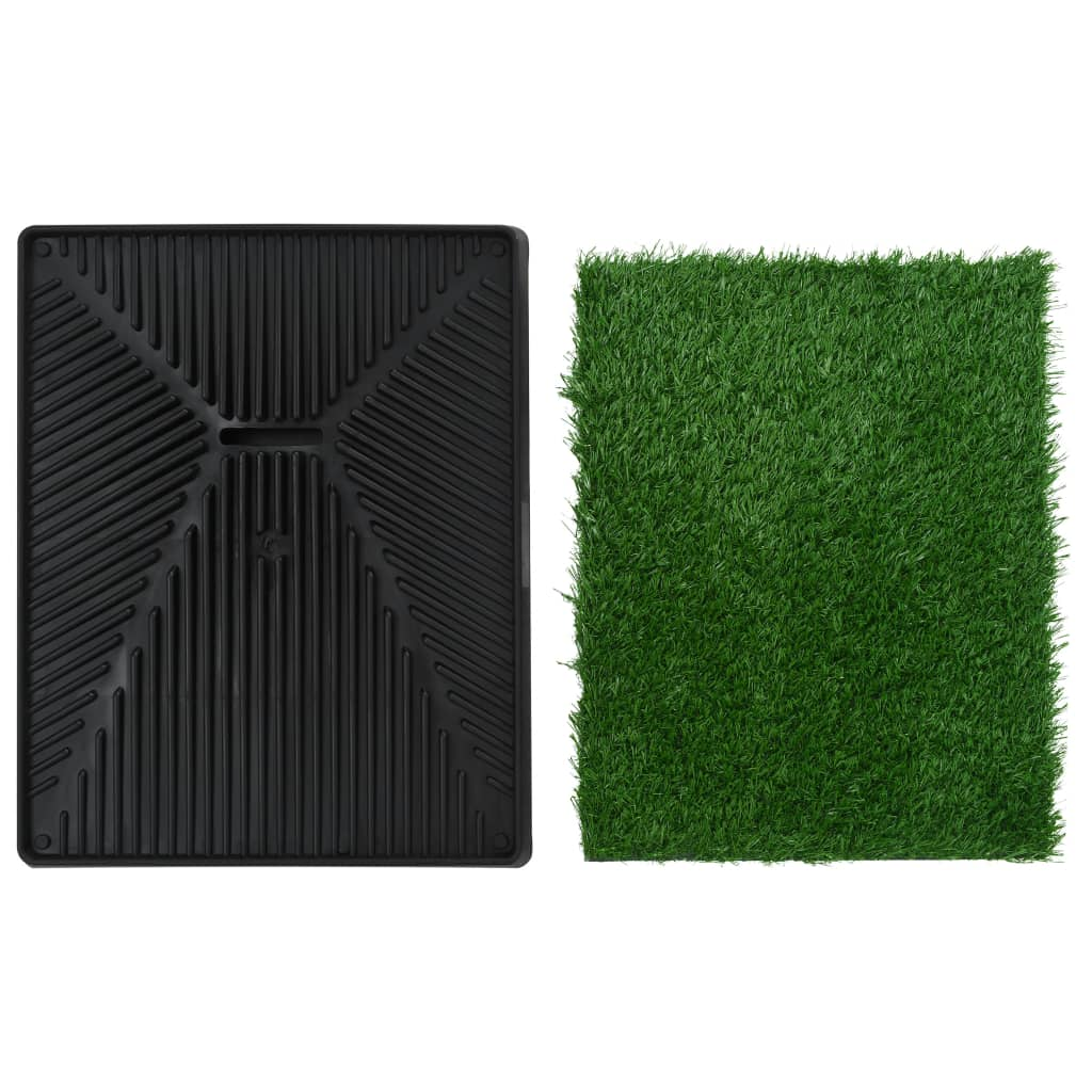Pet Toilet with Tray & Faux Turf Green