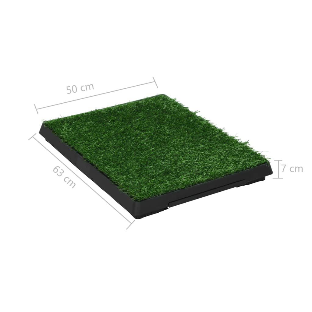 Pet Toilet with Tray & Faux Turf Green
