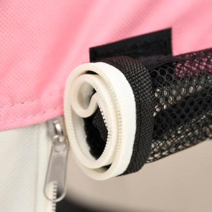 Foldable Dog Playpen with Carrying Bag Pink