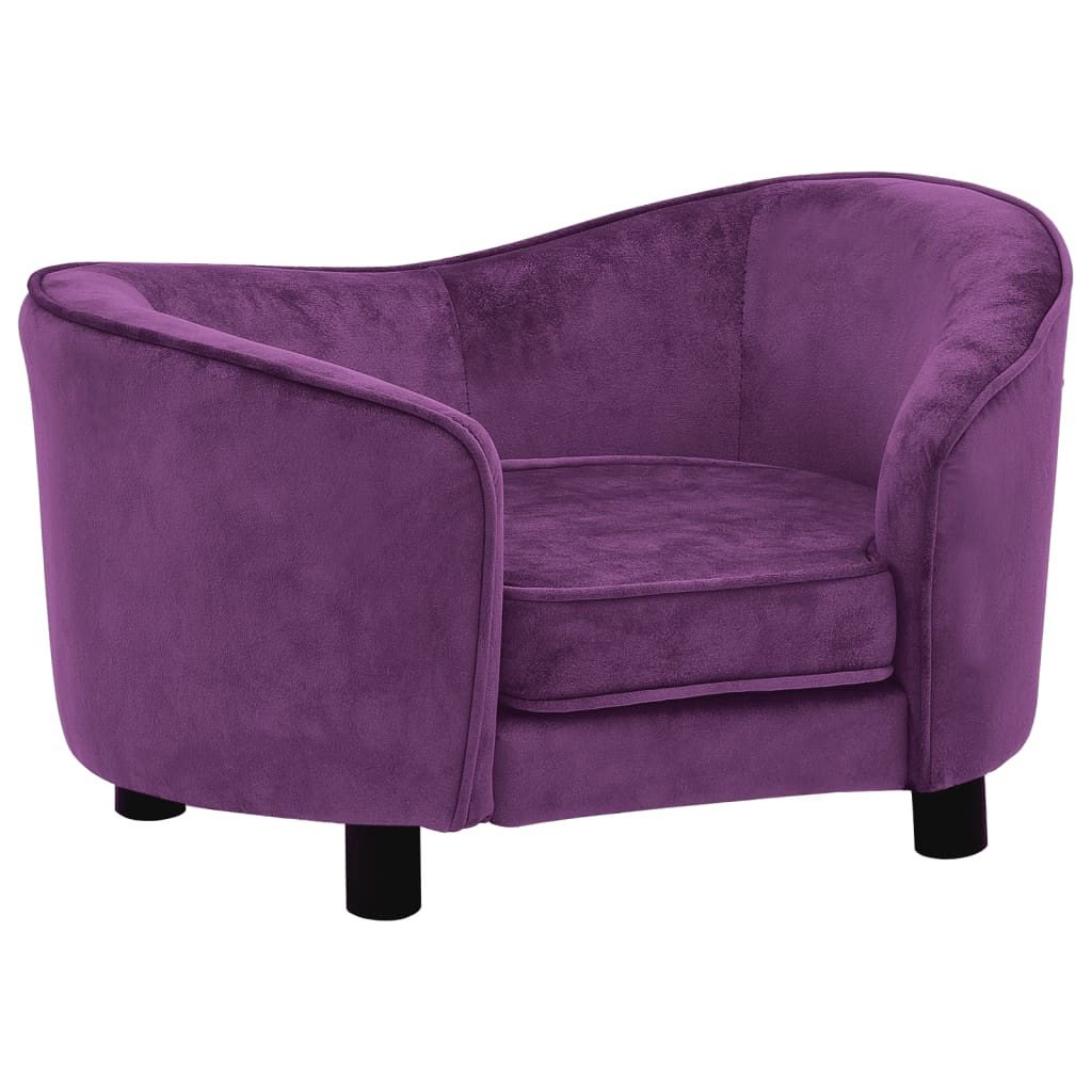 Plush Purple Dog Sofa