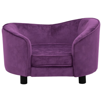 Plush Purple Dog Sofa