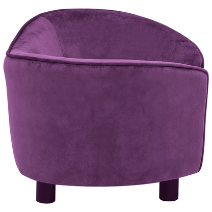 Plush Purple Dog Sofa