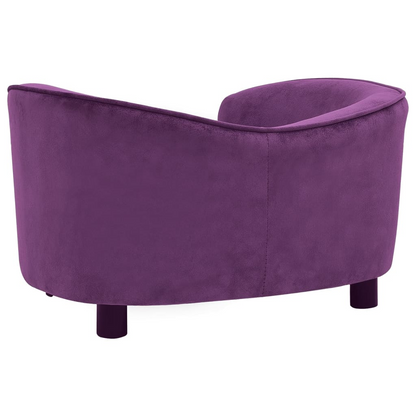 Plush Purple Dog Sofa