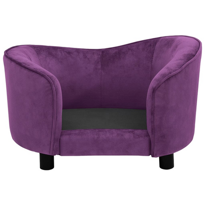 Plush Purple Dog Sofa