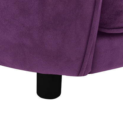 Plush Purple Dog Sofa