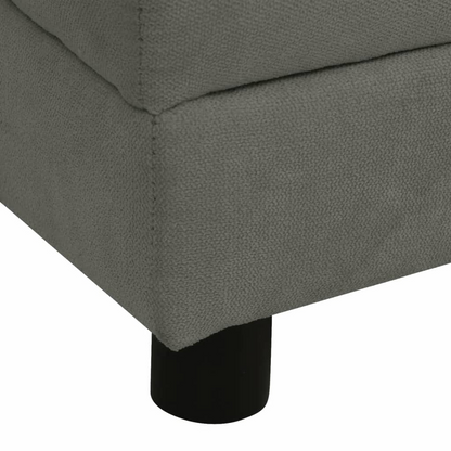 vidaXL Dog Sofa with Pillow Dark Grey 83x44x44 cm Plush