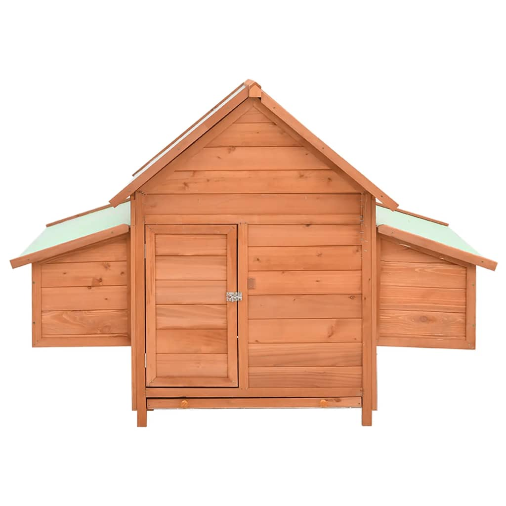 vidaXL Chicken Coop 152x96x110 cm Solid Firwood