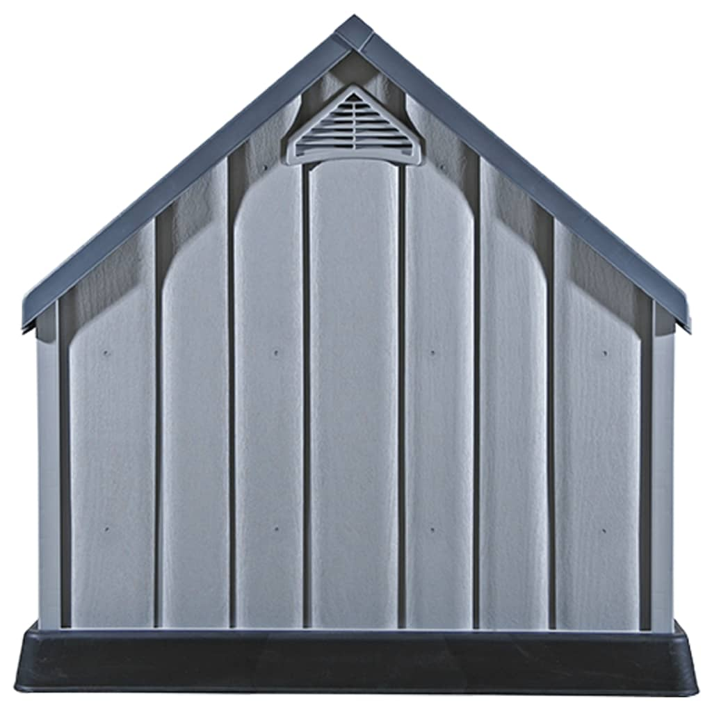 vidaXL Dog House Grey 92x87x91 cm Plastic