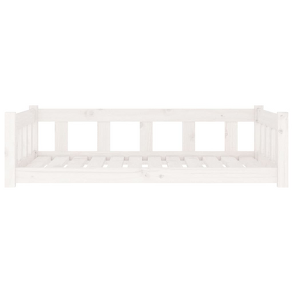 vidaXL Dog Bed White 105.5x75.5x28 cm Solid Wood Pine