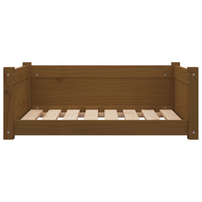 vidaXL Dog Bed Honey Brown 75.5x55.5x28 cm Solid Pine Wood
