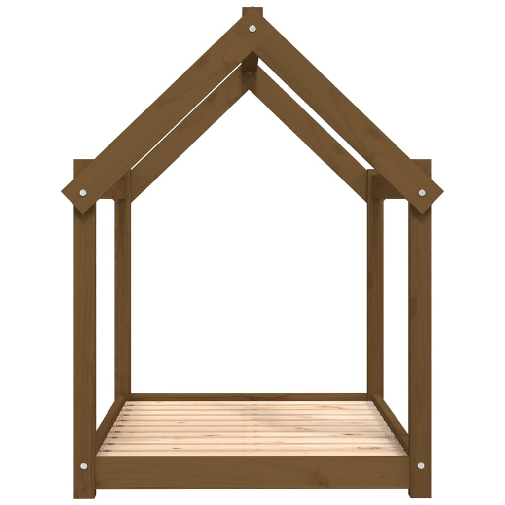 vidaXL Dog Bed Honey Brown 101x70x90 cm Solid Wood Pine