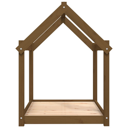 vidaXL Dog Bed Honey Brown 101x70x90 cm Solid Wood Pine