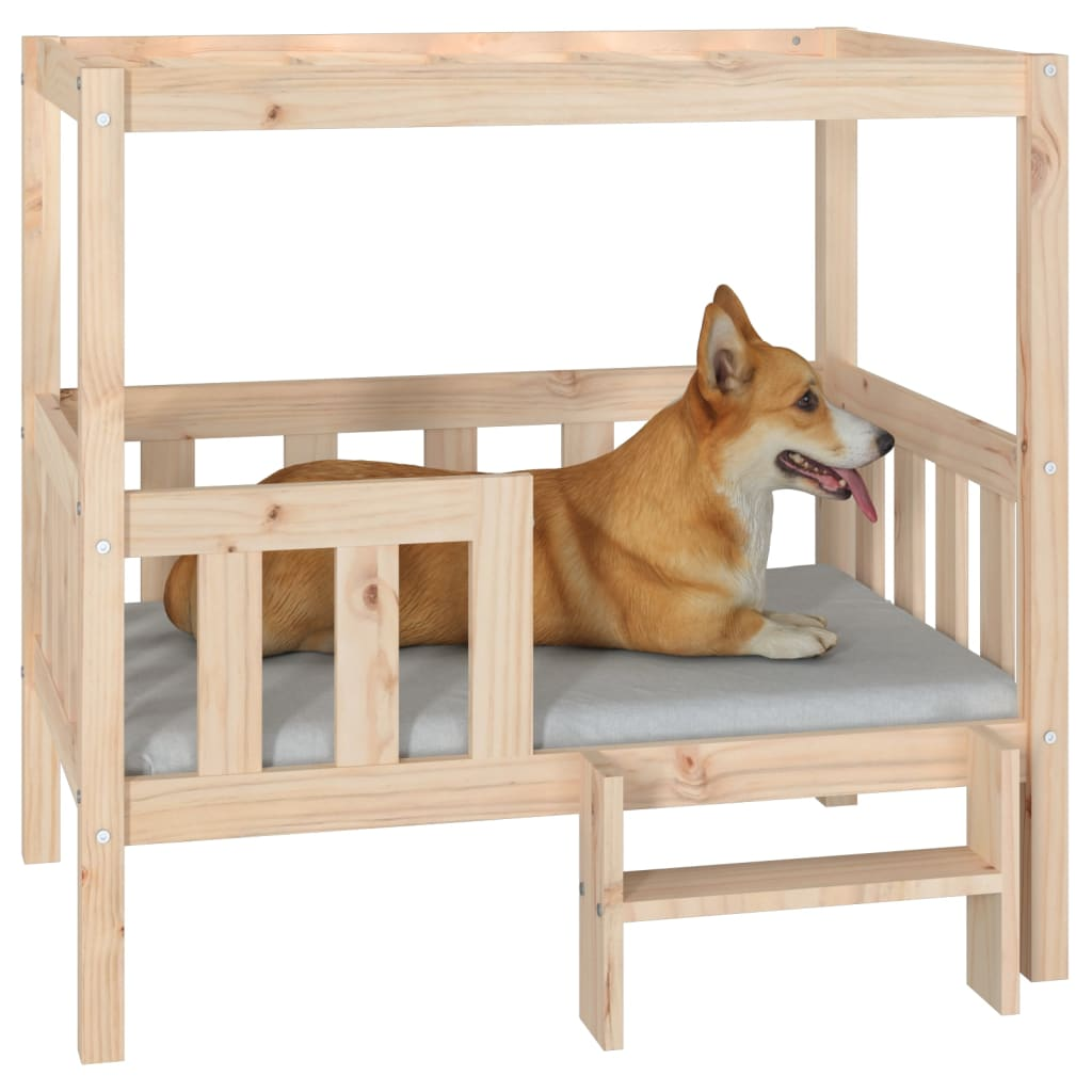 vidaXL Dog Bed 95.5x73.5x90 cm Solid Wood Pine