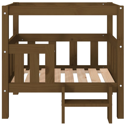vidaXL Dog Bed Honey Brown 75.5x63.5x70 cm Solid Wood Pine