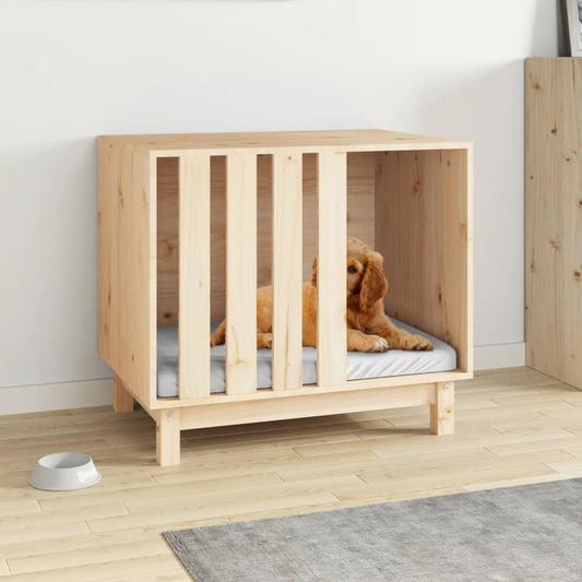 vidaXL Dog House 70x50x62 cm Solid Wood Pine