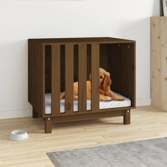 vidaXL Dog House Honey Brown 70x50x62 cm Solid Wood Pine