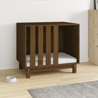 vidaXL Dog House Honey Brown 70x50x62 cm Solid Wood Pine