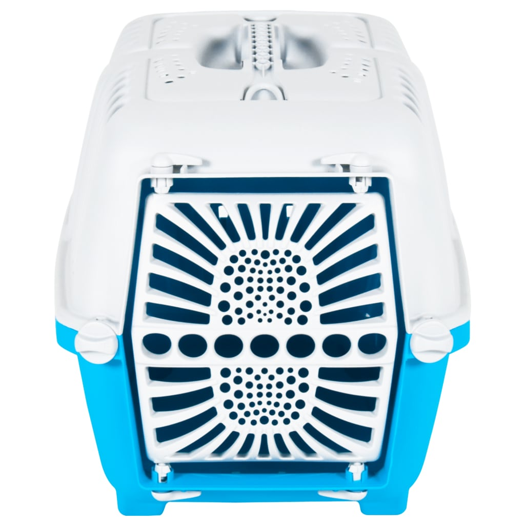 Pet Carrier White and Blue