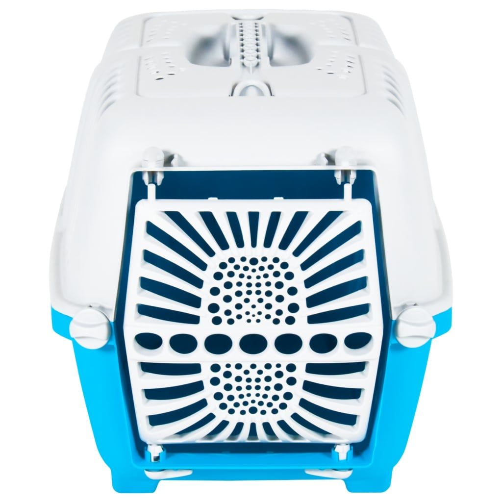 Pet Carrier White and Blue