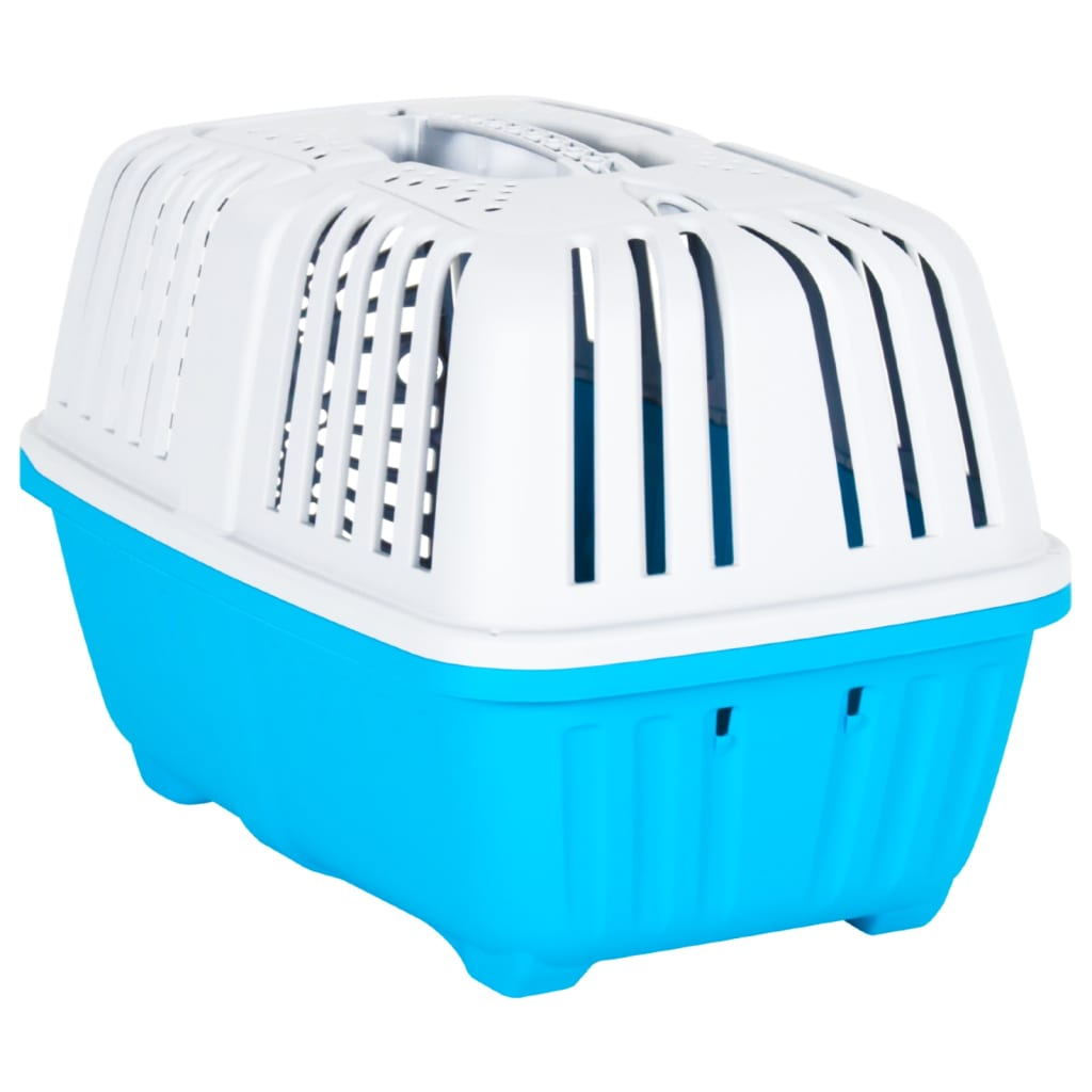 Pet Carrier White and Blue