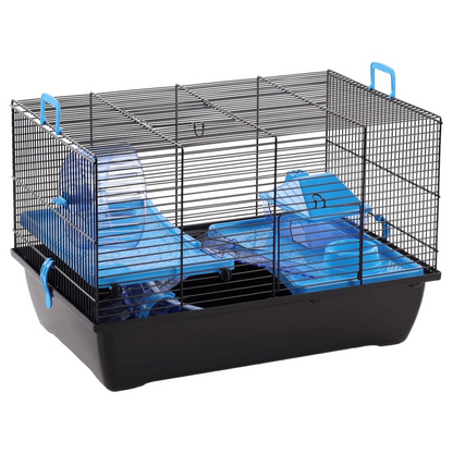 Hamster Cage - White & Blue