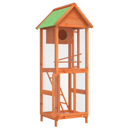 vidaXL Bird House Brown 60x58.5x160 cm Solid Wood Pine