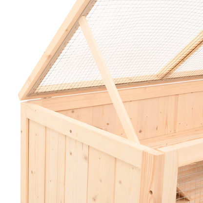 vidaXL Hamster Cage 89.5x45x45 cm Solid Wood Fir