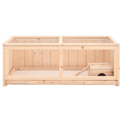 vidaXL Hamster Cage 104x52x38 cm Solid Wood Fir