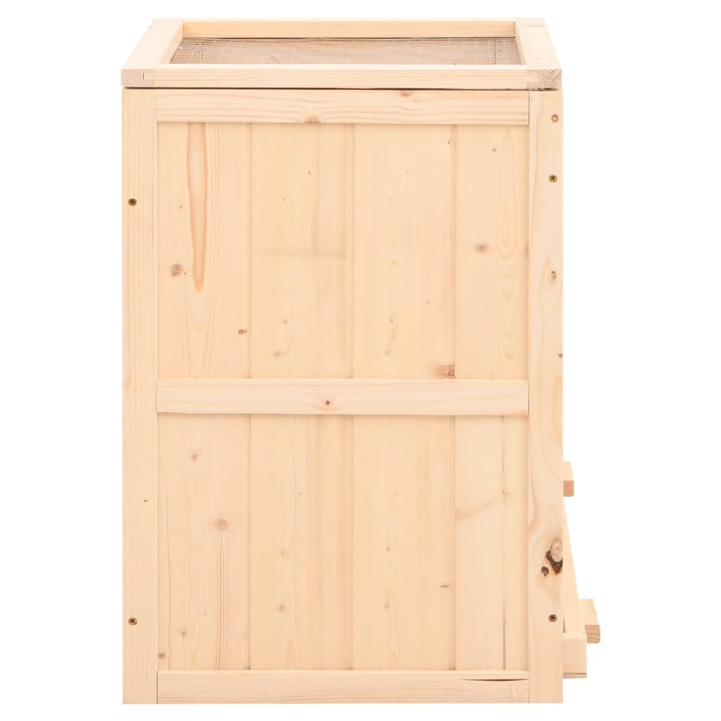 vidaXL Hamster Cage 81x40x60 cm Solid Wood Fir