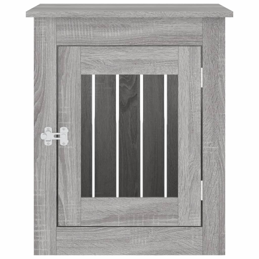 vidaXL Dog Crate Furniture Grey Sonoma 55x75x65 cm Engineered Wood